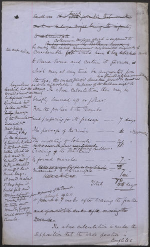 Draft Memo by J. L. A. Simmons re: Troop Movements, Undated Draft Memo by J. L. A. Simmons re: Troop Movements, Undated
