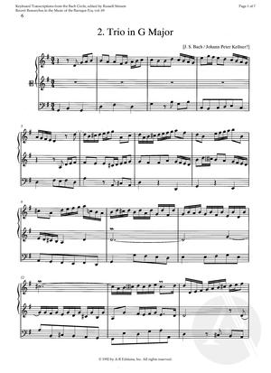 2. Trio in G Major, G Major 2. Trio in G Major, G Major