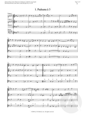 1. Paduana à 3 1. Paduana à 3
