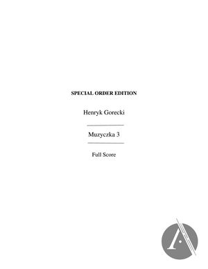Muzyczka 3, Op. 25 Muzyczka 3, Op. 25