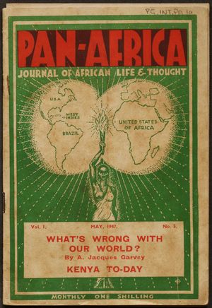 Pan-Africa Journal Of African Life & Thought, May 1947 (Pg.Int.Pa.1A) Pan-Africa Journal Of African Life & Thought, May 1947 (Pg.Int.Pa.1A)