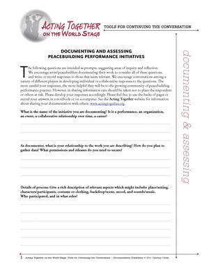 Acting Together Toolkit Acting Together Toolkit
