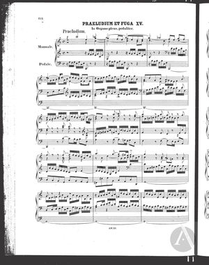 Praeludium et Fuga XV Praeludium et Fuga XV