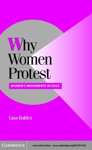 Cambridge Studies in Comparative Politics, Why Women Protest: Women's Movements in Chile Cambridge Studies in Comparative Politics, Why Women Protest: Women's Movements in Chile