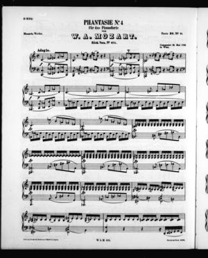 Phantasie No. 4 für das Pianoforte Phantasie No. 4 für das Pianoforte