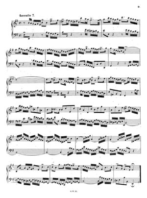 Inventio 7 in e, BWV 778, E Minor Inventio 7 in e, BWV 778, E Minor