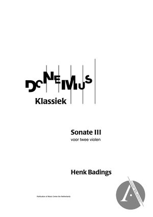 Sonate III Sonate III