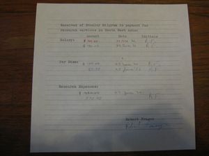 Received of Stanley Milgram In Payment for Research Services in South East Asia Received of Stanley Milgram In Payment for Research Services in South East Asia