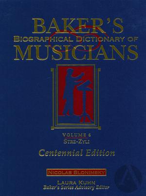 Baker's Biographical Dictionary of Musicians, vol. 1 Baker's Biographical Dictionary of Musicians, vol. 1