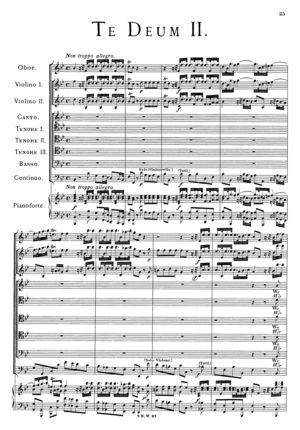 Te Deum II, HWV 281, B Flat Major Te Deum II, HWV 281, B Flat Major