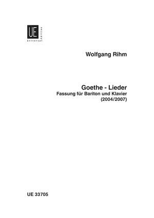Goethe-Lieder Goethe-Lieder