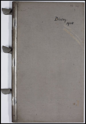 Diary, 1908 Diary, 1908