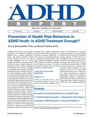 ADHD Report, Volume 22, Number 04, June 2014 ADHD Report, Volume 22, Number 04, June 2014