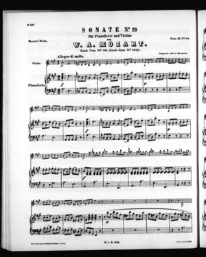 Sonate No. 29 für Pianoforte und Violine Sonate No. 29 für Pianoforte und Violine