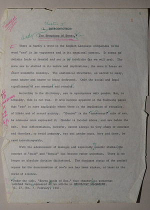 Manuscript: Transsexual Phenomenon Manuscript: Transsexual Phenomenon