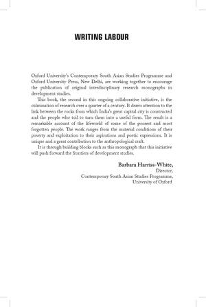 Writing Labour: Stone Quarry Workers in Delhi Writing Labour: Stone Quarry Workers in Delhi
