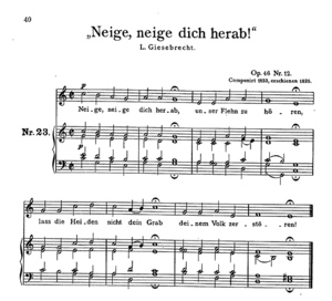 Neige, neige dich herab Neige, neige dich herab