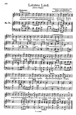 Letztes Lied Letztes Lied