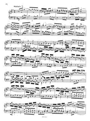 Sinfonia 7 in e, BWV 793, E Minor Sinfonia 7 in e, BWV 793, E Minor
