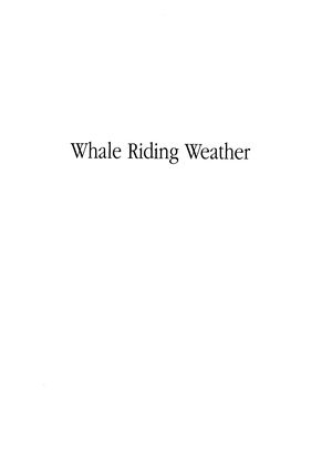 Whale Riding Weather Whale Riding Weather