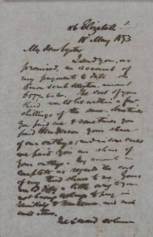 Letter from Robert Logan Jack to John Sanderson Lyster, May 18, 1893 Letter from Robert Logan Jack to John Sanderson Lyster, May 18, 1893