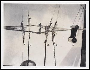 (1 and 2) asanan healds; (3 and 4) asatia heald; (5) the reed, figure 111. (1 and 2) asanan healds; (3 and 4) asatia heald; (5) the reed, figure 111.
