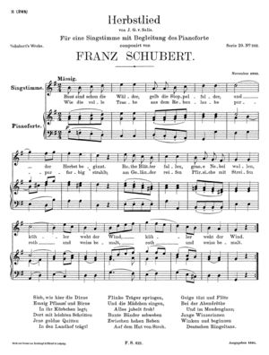 Herbstlied von J.G. v. Sallis Herbstlied von J.G. v. Sallis