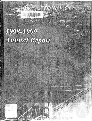 Annual Report, 1998-1999 Annual Report, 1998-1999