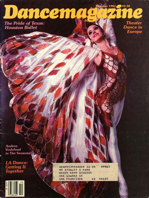 Dance Magazine, Vol. 55, no. 10, October, 1981 Dance Magazine, Vol. 55, no. 10, October, 1981