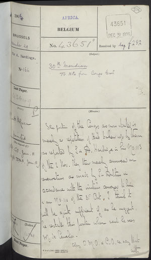 30th Meridian, December 1906-January 1907 30th Meridian, December 1906-January 1907