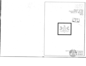 Report, 1973 Report, 1973