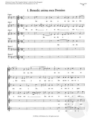 1. Benedic anima mea Domino 1. Benedic anima mea Domino
