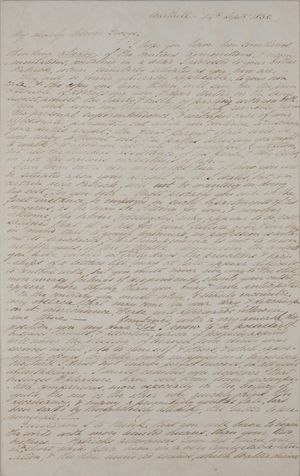 Copy of Letter from William Leslie to George Leslie, September 14, 1838 Copy of Letter from William Leslie to George Leslie, September 14, 1838
