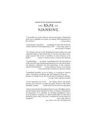 The Rape of Nanking: The Forgotten Holocaust of World War II The Rape of Nanking: The Forgotten Holocaust of World War II