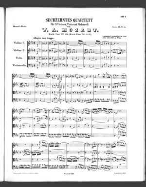 Sechzehntes Quartett Sechzehntes Quartett