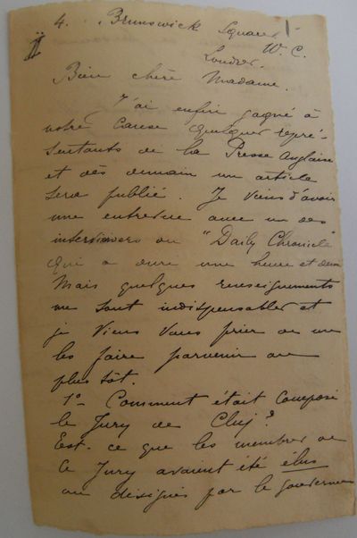 Jeanne Del Homme To Emilia Dr Rațiu London 1894 1 Alexander Street A Proquest Company