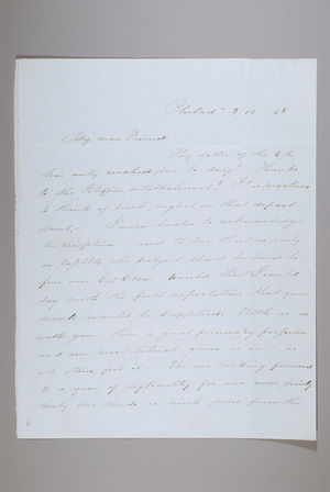 Letter from Sarah Pugh to Maria Weston Chapman, February 12, 1848 Letter from Sarah Pugh to Maria Weston Chapman, February 12, 1848
