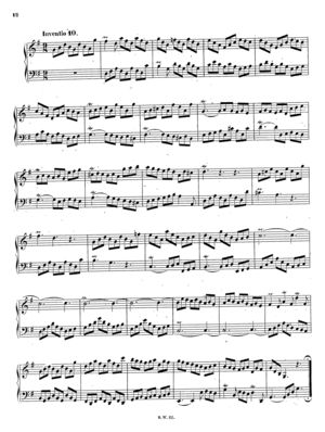 Inventio 10 in G, BWV 781 Inventio 10 in G, BWV 781