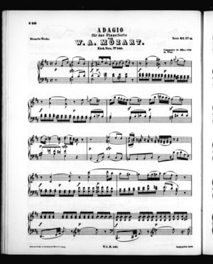 Adagio für das Pianoforte Adagio für das Pianoforte