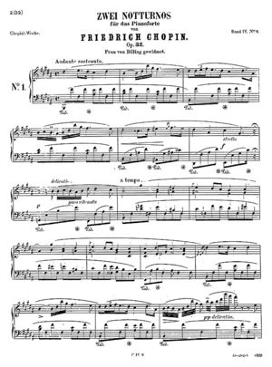 Nocturne op.32 no.1, B.106, Op. 32/1, B Major Nocturne op.32 no.1, B.106, Op. 32/1, B Major
