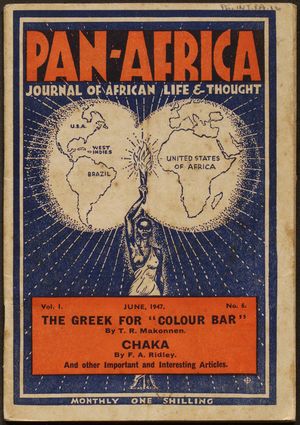 Pan-Africa Journal Of African Life & Thought, June 1947 (Pg.Int.Pa.1B) Pan-Africa Journal Of African Life & Thought, June 1947 (Pg.Int.Pa.1B)