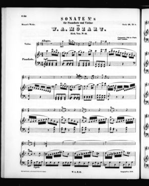 Sonata No. 8 für Pianoforte und Violine, K. 13, K. 13, F Major Sonata No. 8 für Pianoforte und Violine, K. 13, K. 13, F Major