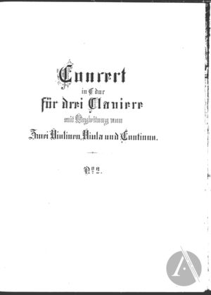Concerto for Three Harpsichords Concerto for Three Harpsichords