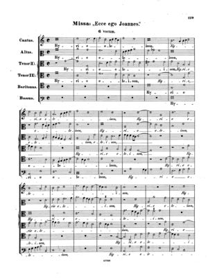 Ecce ego Joannes, Op. 93 Ecce ego Joannes, Op. 93