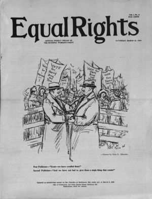 Equal Rights, Vol. 01, no. 04, March 10, 1923 Equal Rights, Vol. 01, no. 04, March 10, 1923