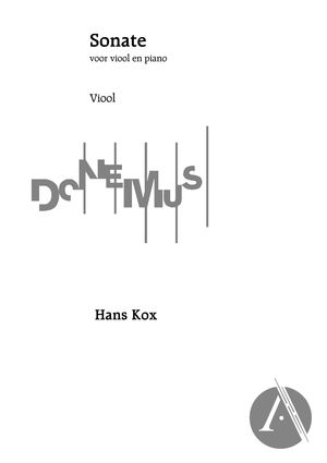 Sonate voor viool en piano: Viool Sonate voor viool en piano: Viool