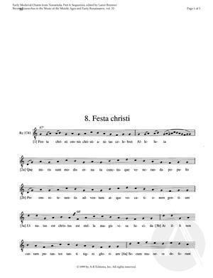 8. Festa Christi 8. Festa Christi