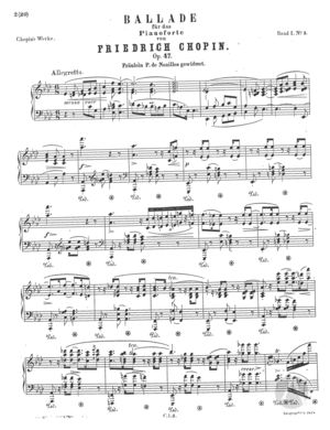 Ballade, piano, op.47, A flat major Ballade, piano, op.47, A flat major