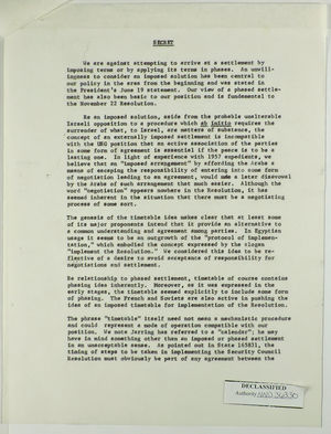 Secret Memo re: Secret Memo re: