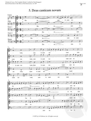 5. Deus canticum novum 5. Deus canticum novum